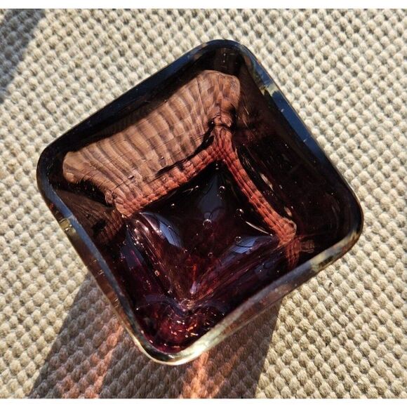 Carl Erickson Purple Sommerso Bullicante Glass Controlled Bubble Cigarette Vase - Picture 9 of 9